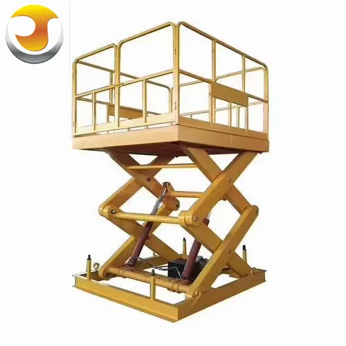 Customized 3ton 5ton Stationary Scissor Lift Hydraulic Freight Elevator Lifting Platform On Sale