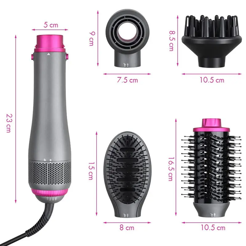 Профессиональная многофункциональная щетка для сушки волос Cepillo Secador 4 в 1 ионная укладки объемный стайлер