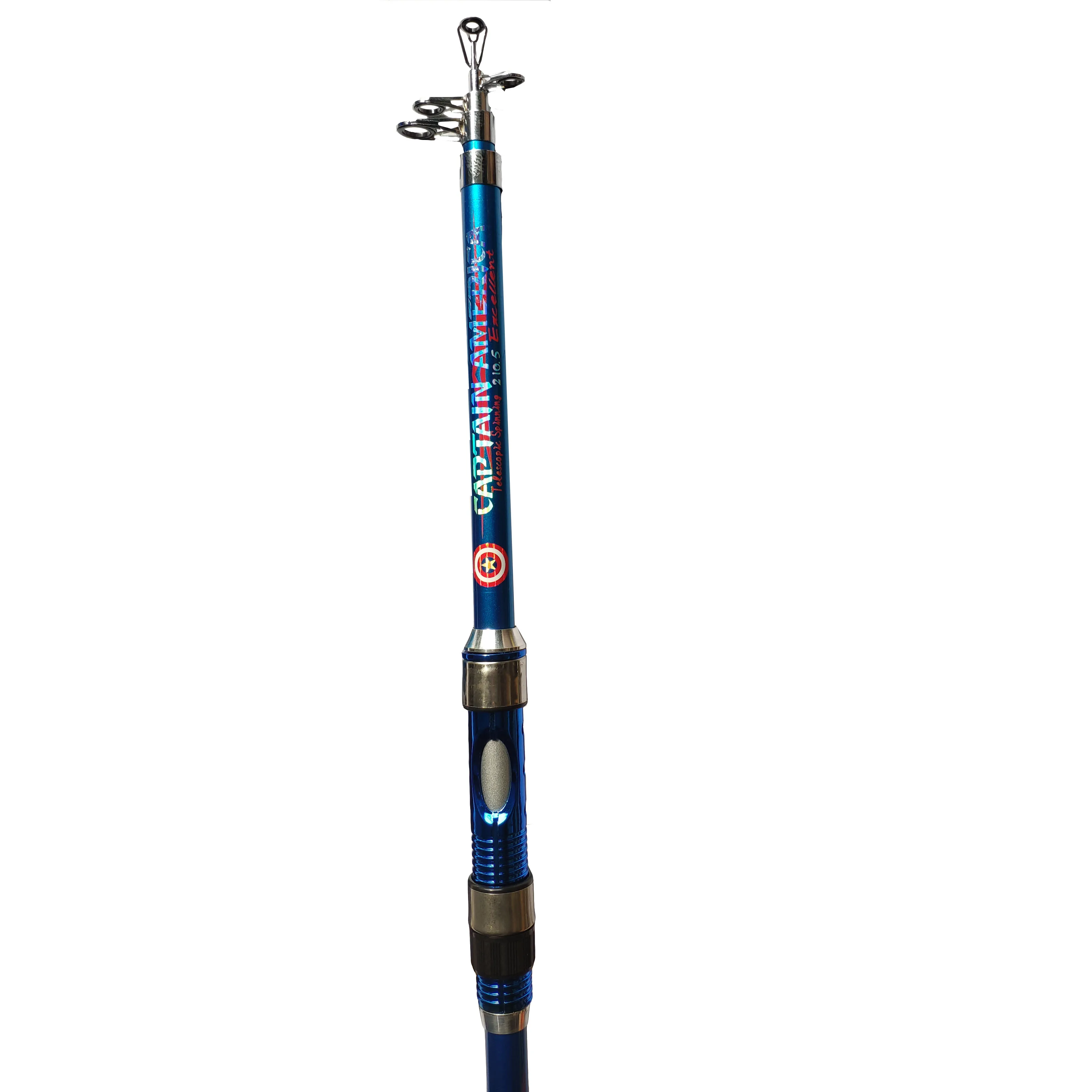 portable 8 section 12ft 3.6m high modulus fiberglass telepole telespin fishing rod