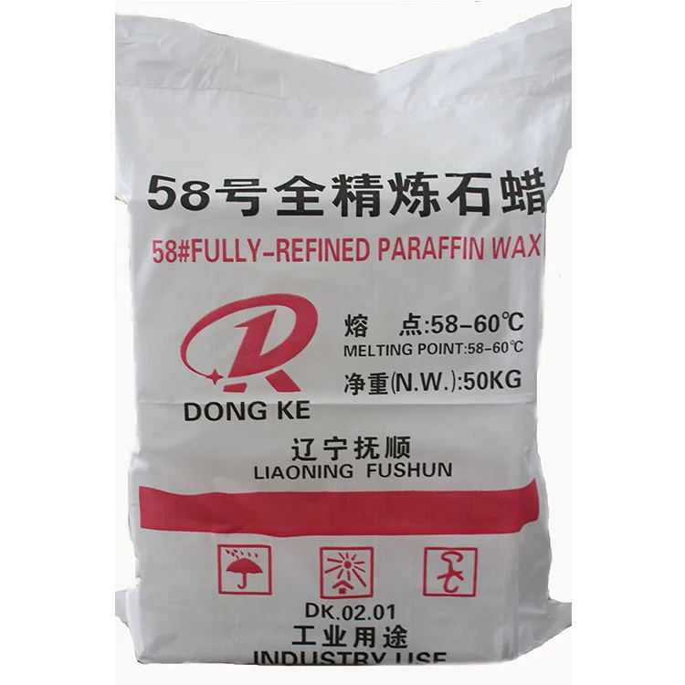 Factory price FULLY refined paraffin wax kunlun brand 52 54 56 58 60 64 66 parafina paraffine