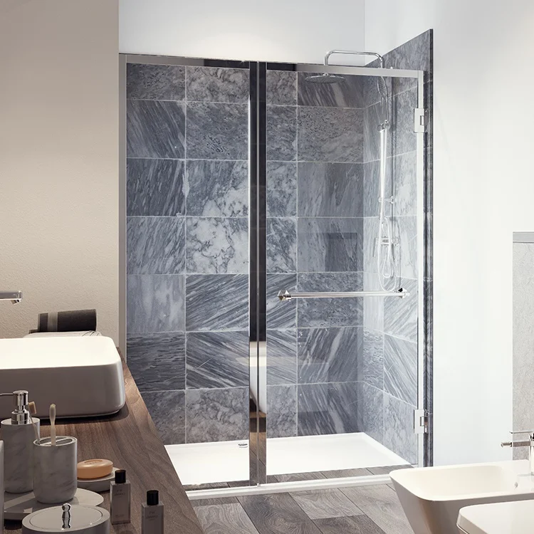 Seawin Hotel Design Luxury Opening Enclosed Tempered Glass Shower Cabin Screen Doors