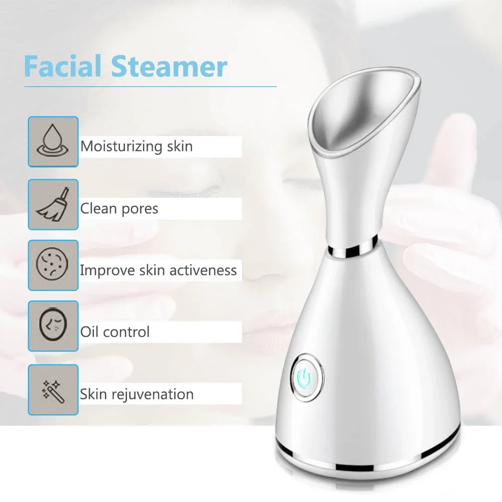 
Professional High Quality Home Use Cheap Nano Ionic Facial Steamer for Skin Moisturizing 
