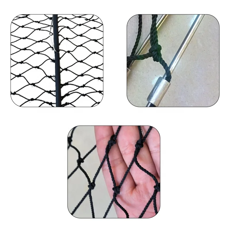 Portable Square Blue Folding Crab Trap lobster trap fishing accessories with Casting Rope Measuring Tool fishing tackle