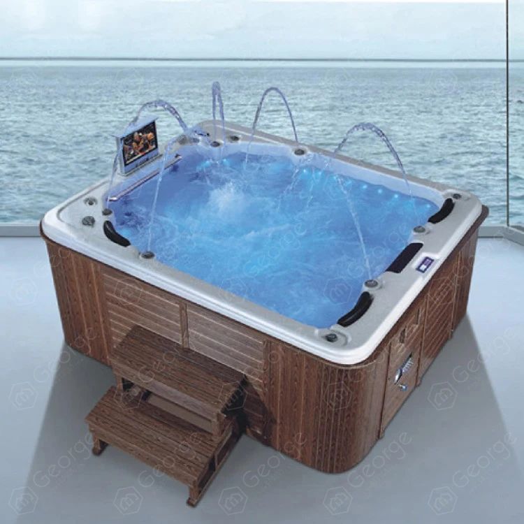 
Outdoor spa massage hot tub with massage function LED jets spa 