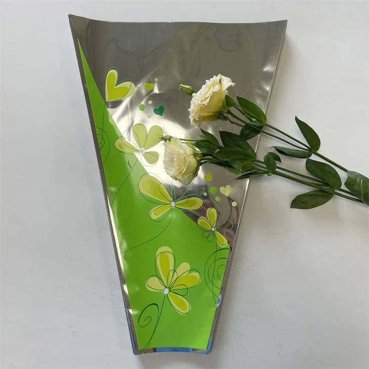 Clear custom printing party activity festival colored grade quality cheapest wholesale flower bouquets sleeves bag packing