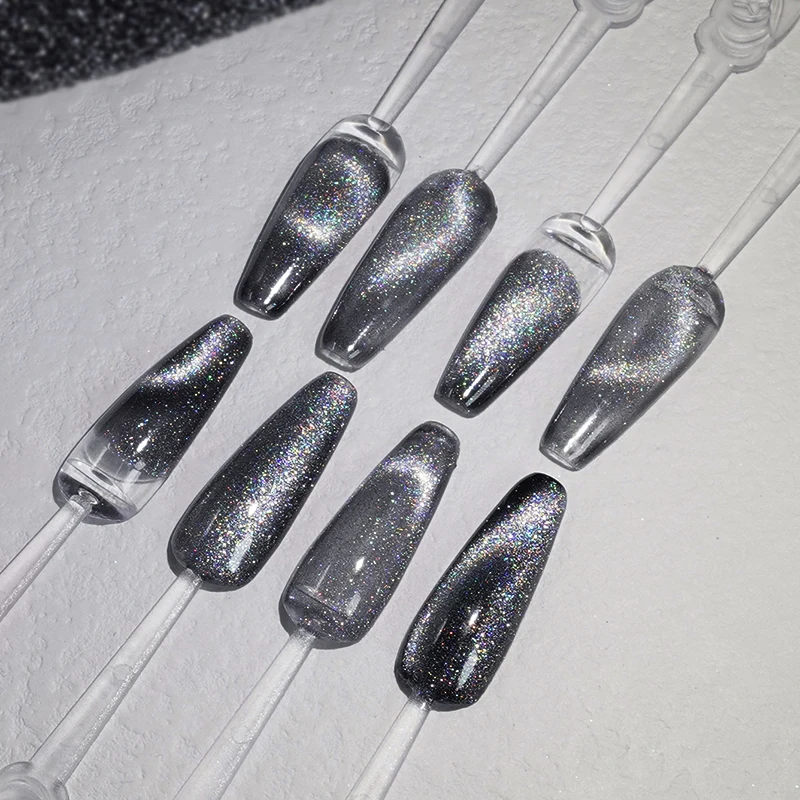 FEISHI новейший лазерный кошачий глаз порошок для ногтей