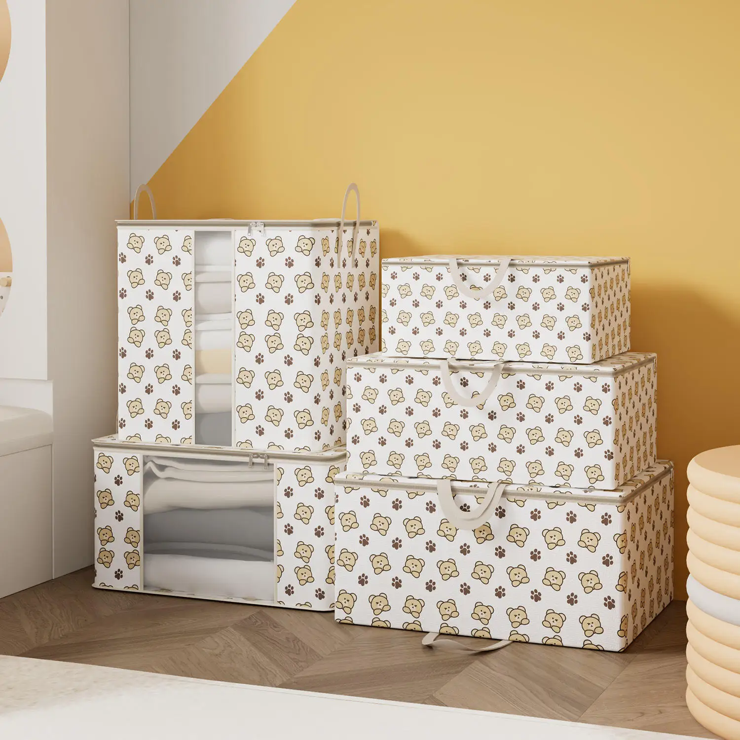 Clothes Sorting Box Bedroom Storage Box Washable Storage Box Wardrobe Pants Storage Device