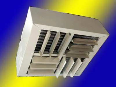 DNF series industrial heaters, four-way air supply ceiling water heaters for factories, warehouses and shopping malls