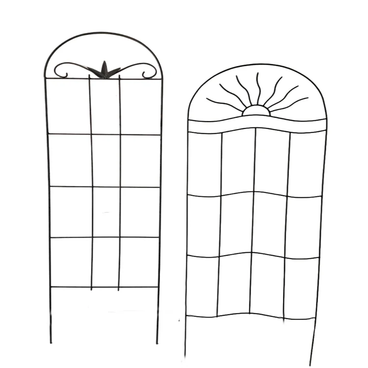 Iron Garden Trellis Metal Plant Support Stake Flower Climbing Sticks Heart Round Shaped Garden Trellis For Climbing Plants Metal