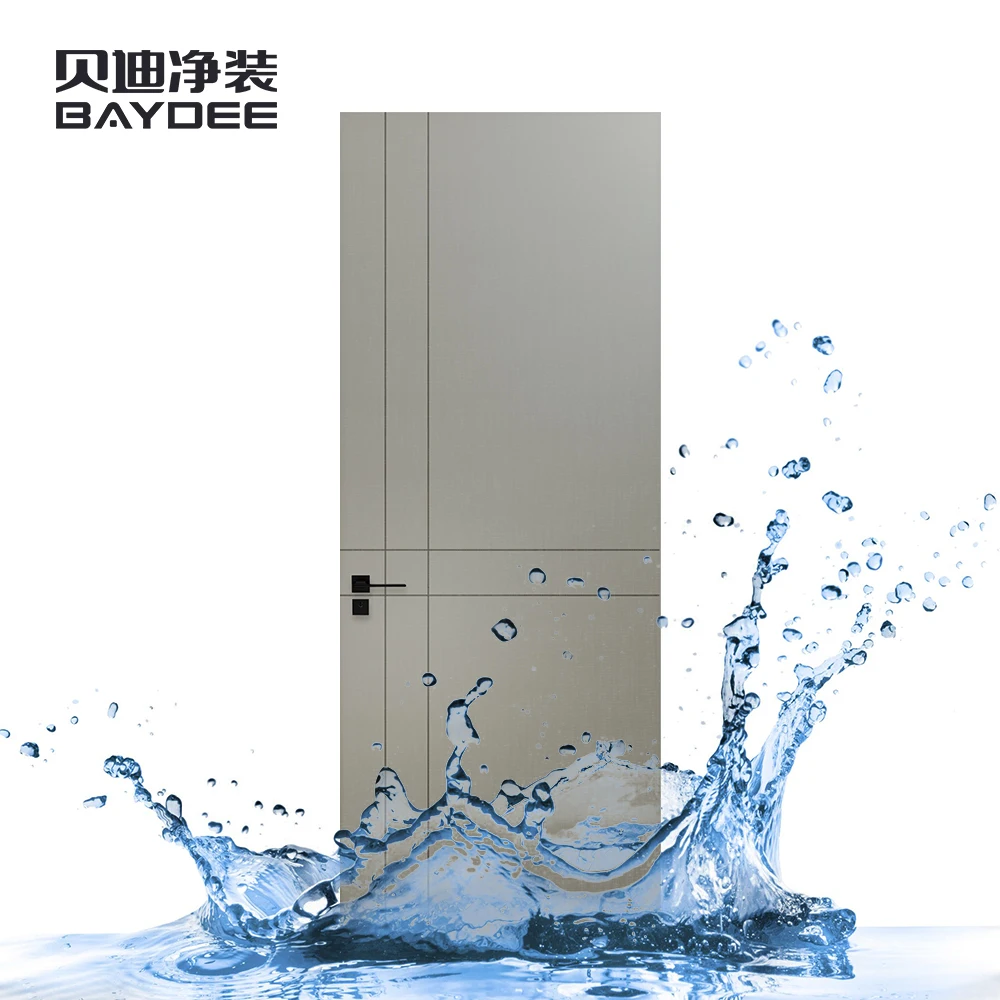 High Quality European Style Waterproof Moisture proof WPC PVC Swing Door WPC Door FOR Hotel
