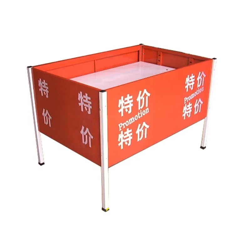 Custom Promotion Portable Tables Counter Iron Promoter Table Sampling Stand