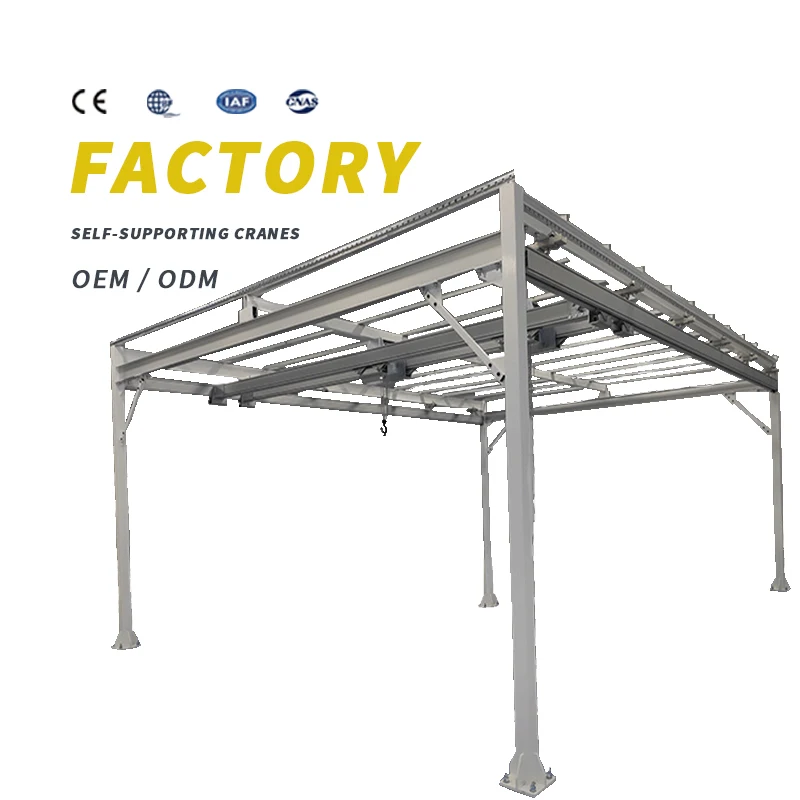 KLD Light crane Indoor multi-station free-standing electric suspension single beam flexible combination crane