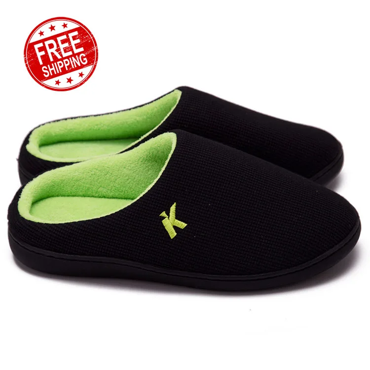 Онлайн Лидер продаж, стильные мужские тапочки, домашние оригинальные двухцветные тапки из пены с эффектом памяти для мужчин