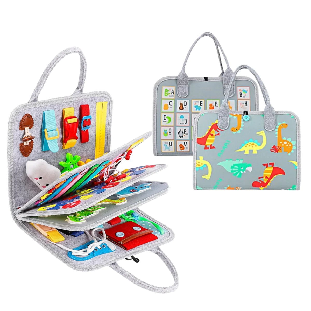 Christmas Thanksgiving Gift Girls Pink Unicorn Montessori Educational Kids Toddlers Toy Felt Busy Board Quiet Books For Boy&Girl