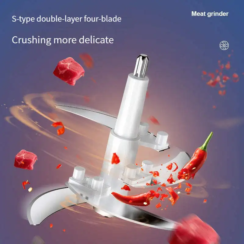 2L Electric Stainless Steel Machine Food Processor Chopper Meat Grinders