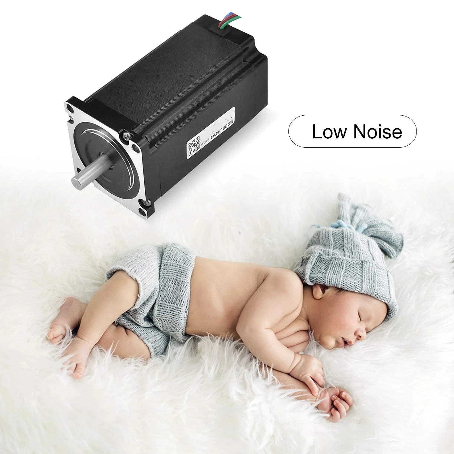 Bipolar Nema 23 Stepper Motor 1.8 Deg 3Nm Digital Stepping Motor Low Noise for 3D Printer/Laser/CNC Machine