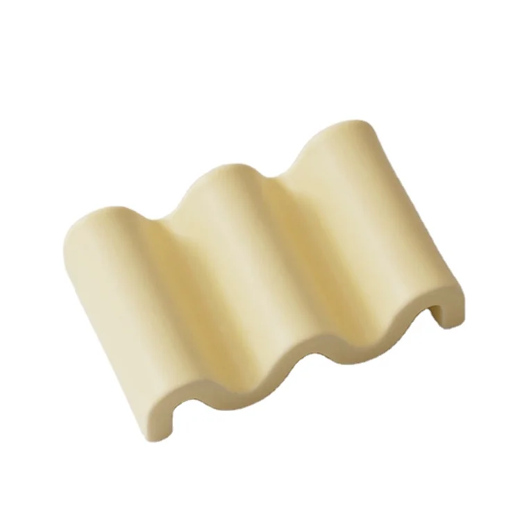 Porte Savon Saboneteira Bathroom Accessories Decor Waterfall Draining Ceramic Shower Soap Dish Holder