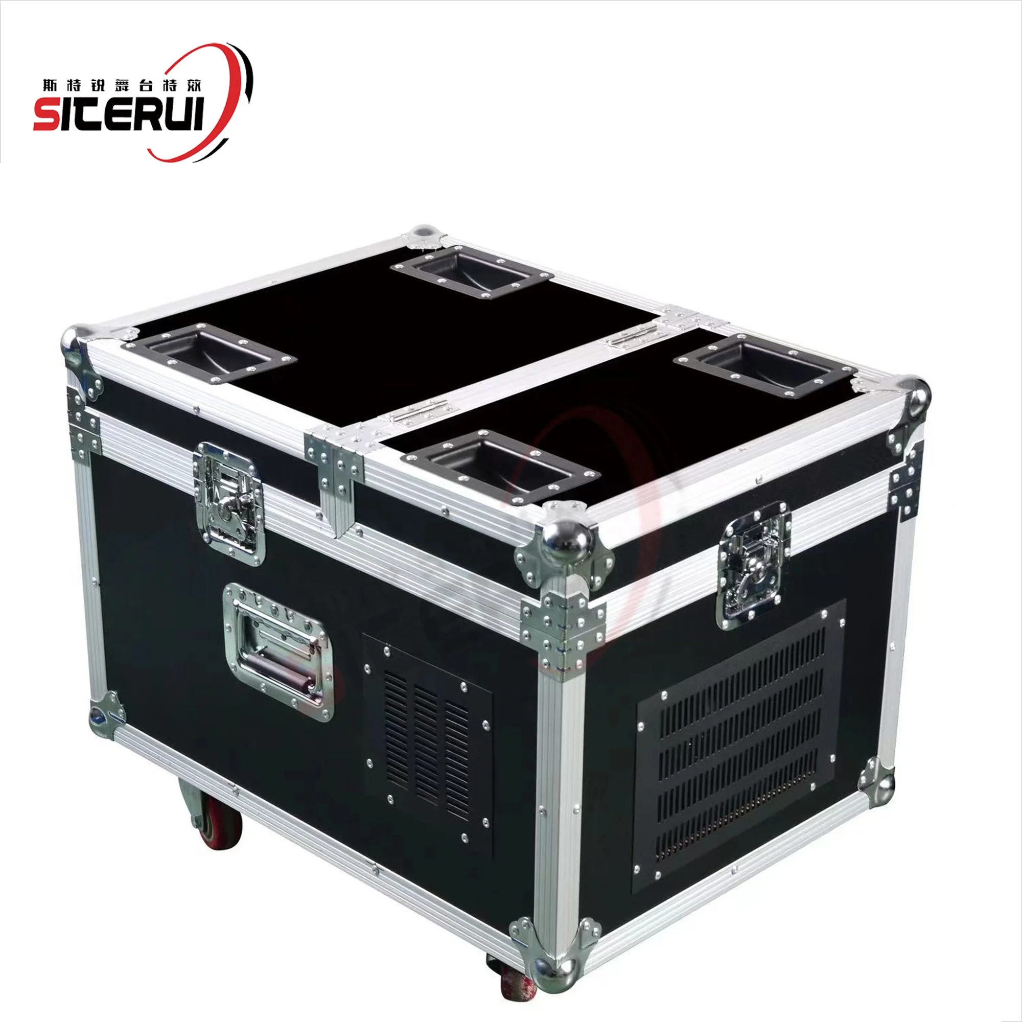 SITERUI SFX 4000W  low fog machine water based Dual Output hazer smoke machine for stage performance and wedding