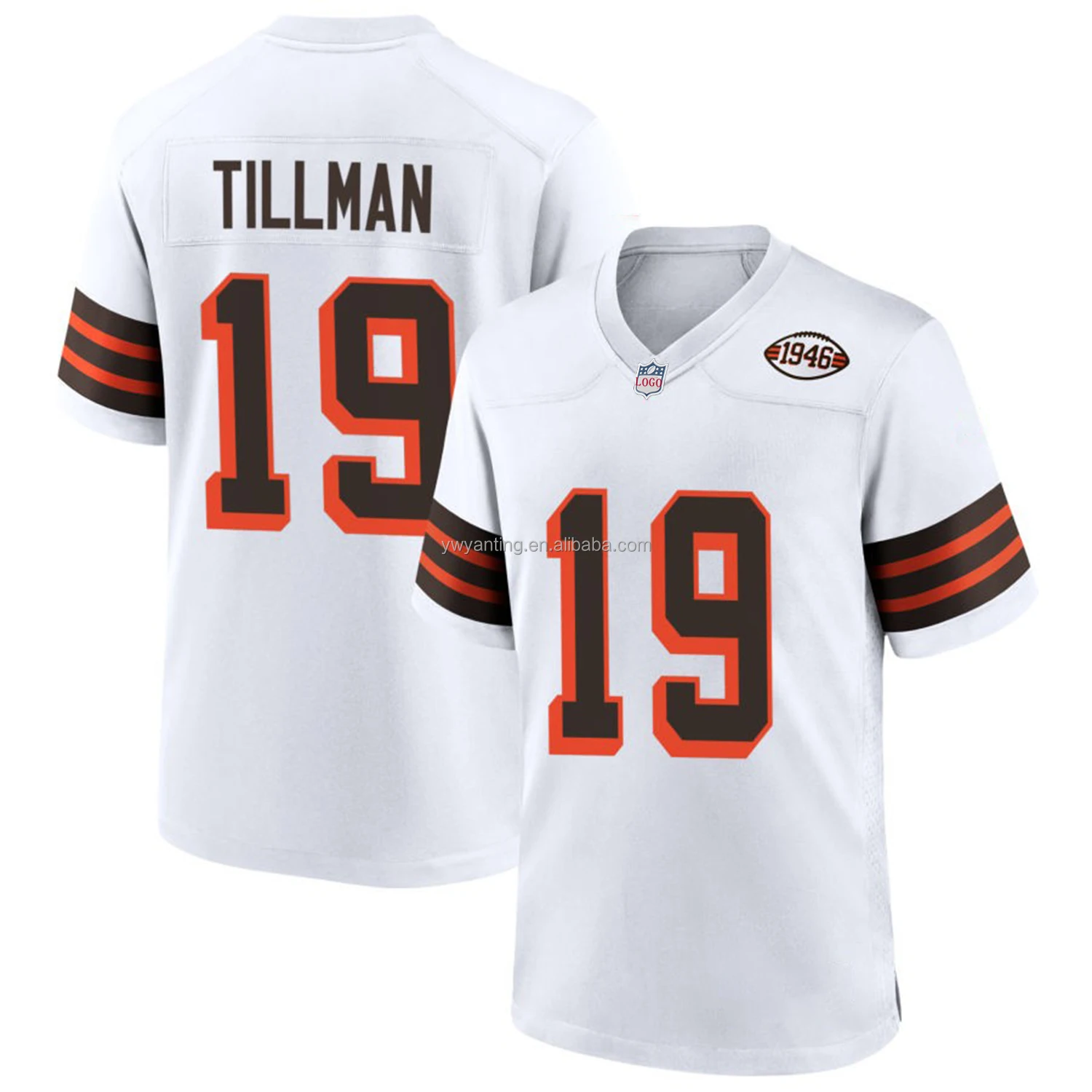 2024 Новая мужская командная форма Cleveland Browns Американская Футбольная майка с вышитыми логотипами Молодежная детская спортивная одежда