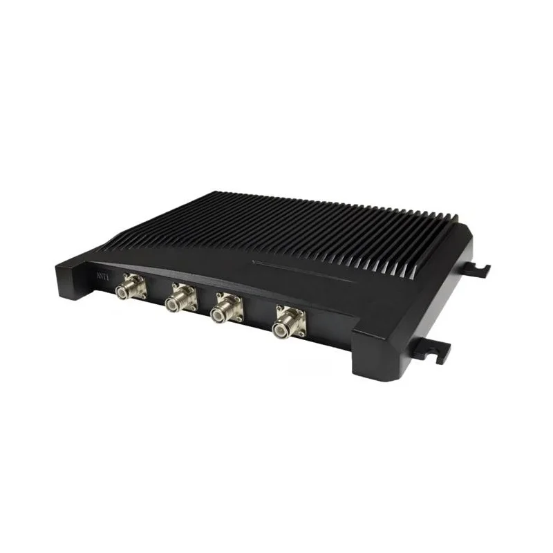 12 портов дальнего радиуса действия UHF RFID фиксированный считыватель TCP IP RJ45 с антенной высоким коэффициентом усиления для системы управления