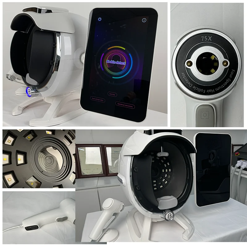 2024 Portable 3D Skin Analysis Machine Facial Uv Lcd Skin Lamp Scan Skin Analyzer Machine