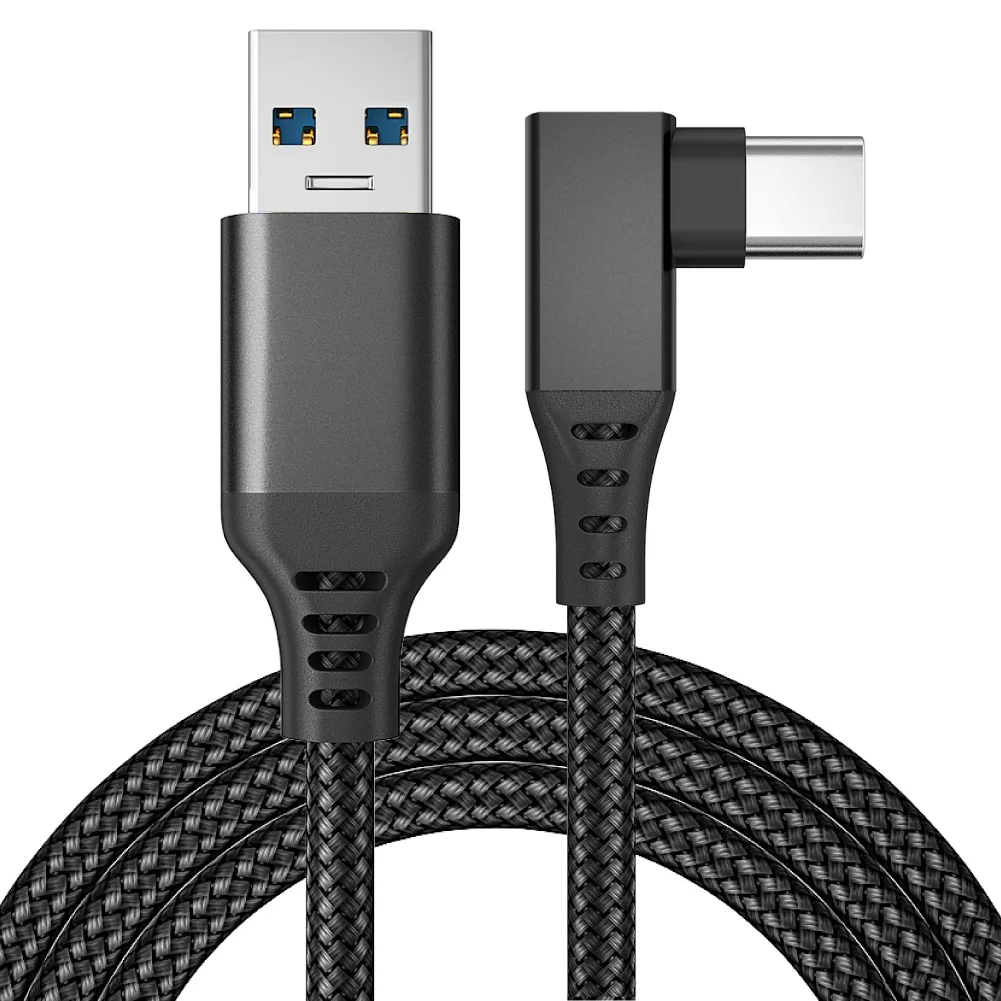  5 м прямоугольный разъем (под углом 90 градусов) USB 3 2 Gen1 типа C/TYPE-C Очки виртуальной реальности VR кабель для Oculus Quest