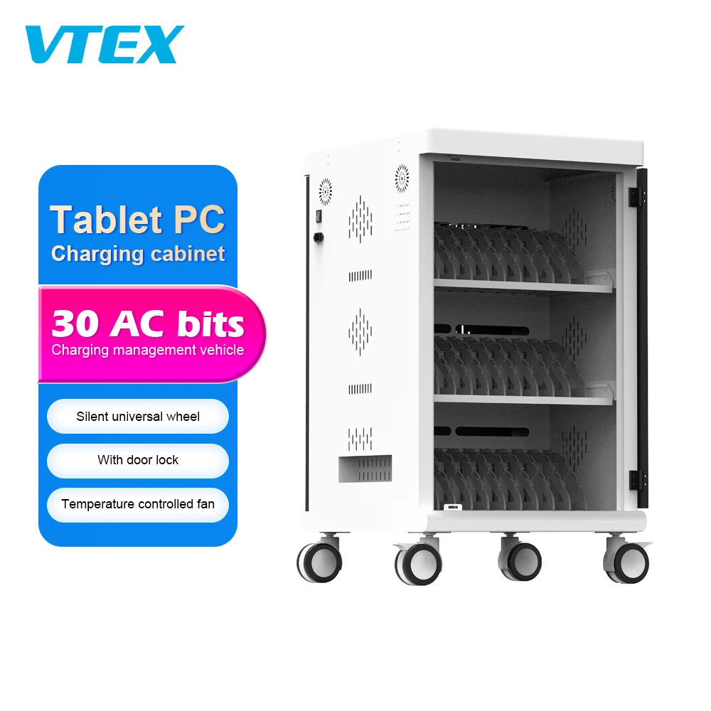 Desktop 30 Bit Ac Alternating Current Charging Vehicle Usb Charging Cart Charging Station Charging Cabinet Laptops