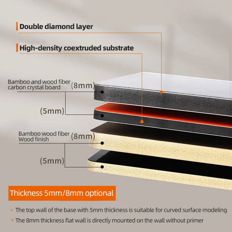 Hot selling bamboo wood fiber veneer integrated wall bamboo charcoal fiber wood veneer price pvc wall panel