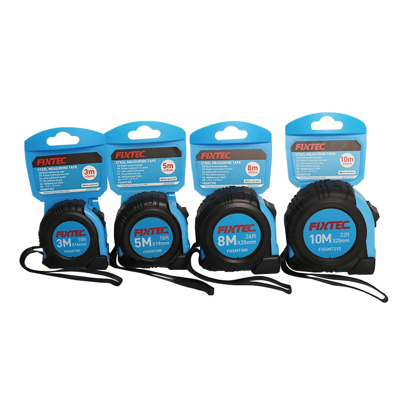 FIXTEC New ABS +TBR Metric & Imperial Mark Tape Measure 3m/5m/8m Measuring Tape