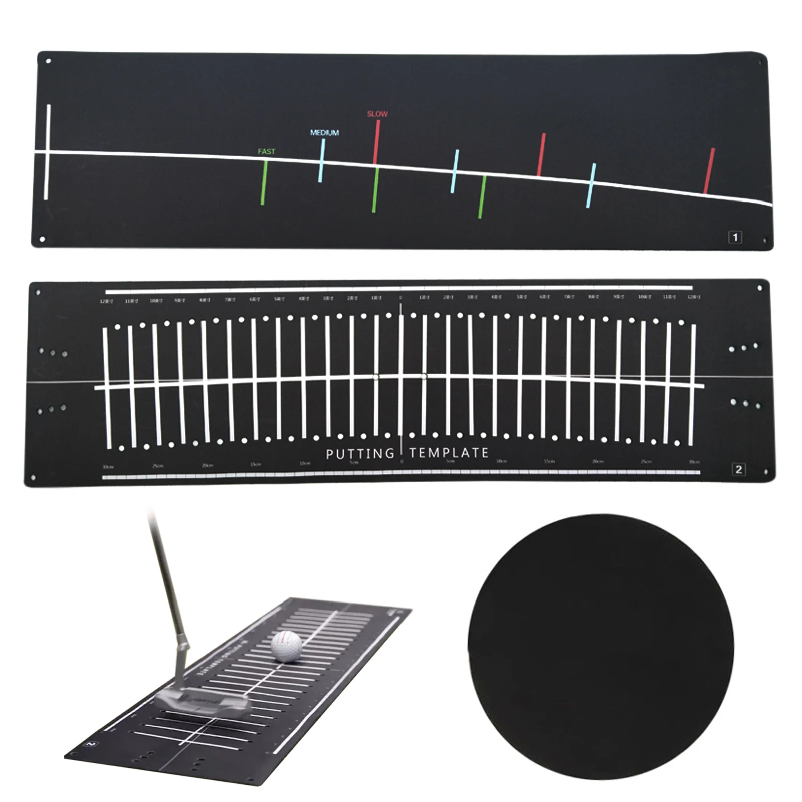 GOLF putting arc Trainer  Putting Arc and Aim Target   Tour aim Golf   Putting template