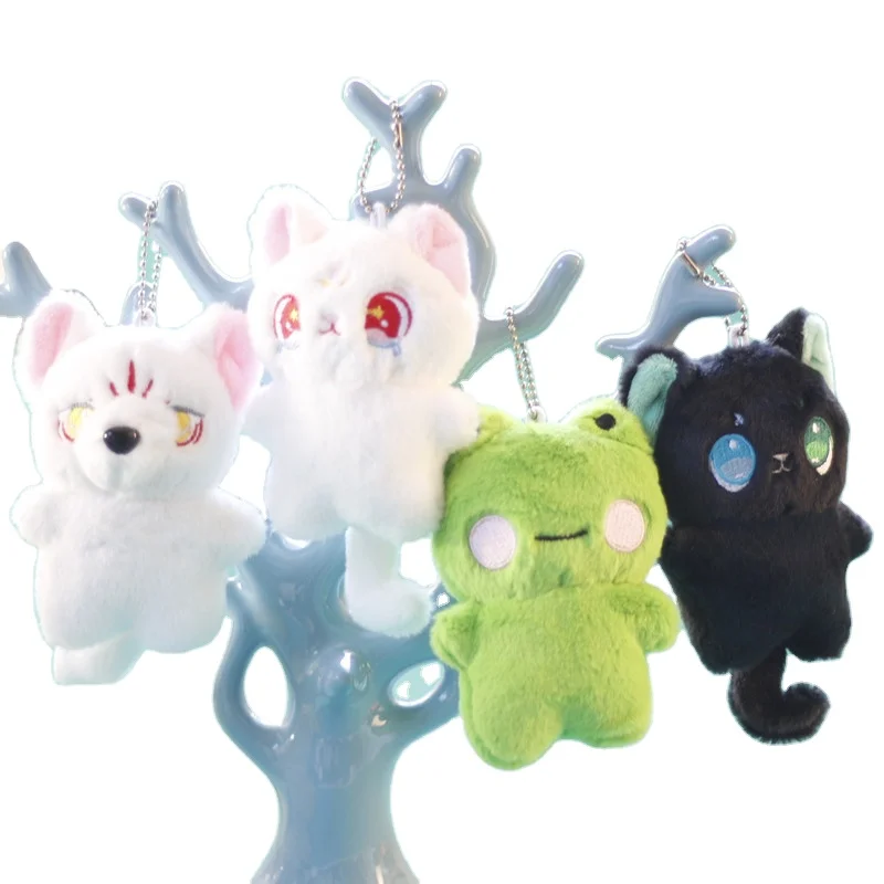 OEM Custom Cute Soft Plush Bear Toy Animal Stuffed Keychains for Car, Bag and Keys Decoration