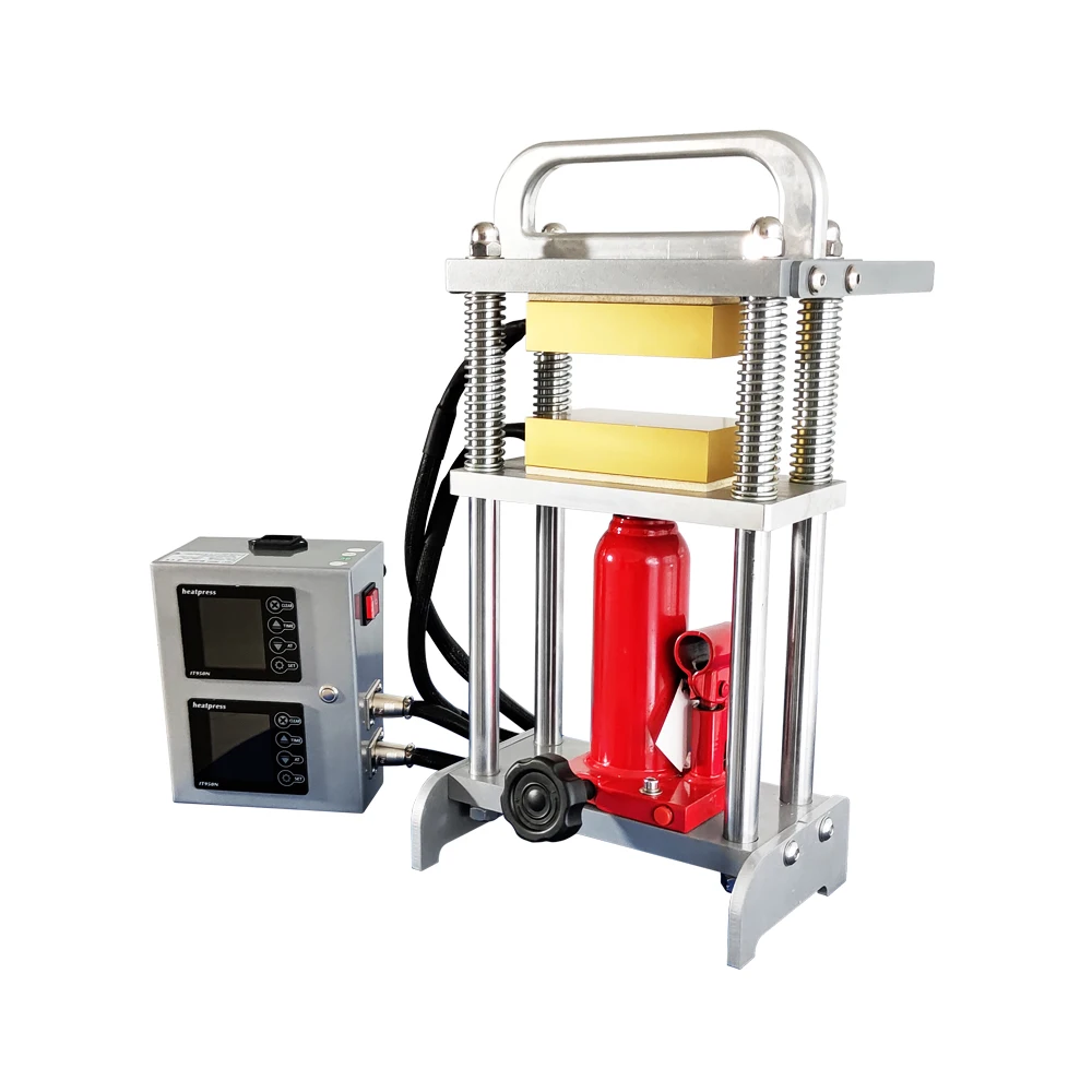 Home Use 5 ton 10 Tons 20T Hydraulic Manual Dual Heating Plates Prensa de Rosin Dab Press Machine