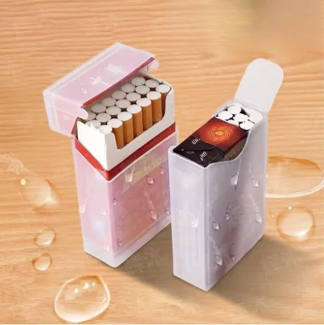 Flip cover cigarette box, transparent soft pack, universal moisture-proof, waterproof and pressure resistant cigarette shell
