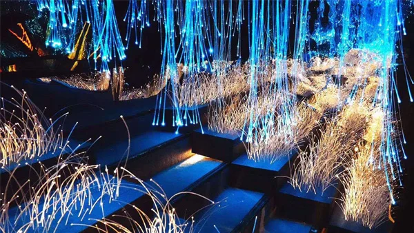 TXPOF Outdoor Decoration LED Fiber Optic Lights Long Life fiber optic light car kit end fitting