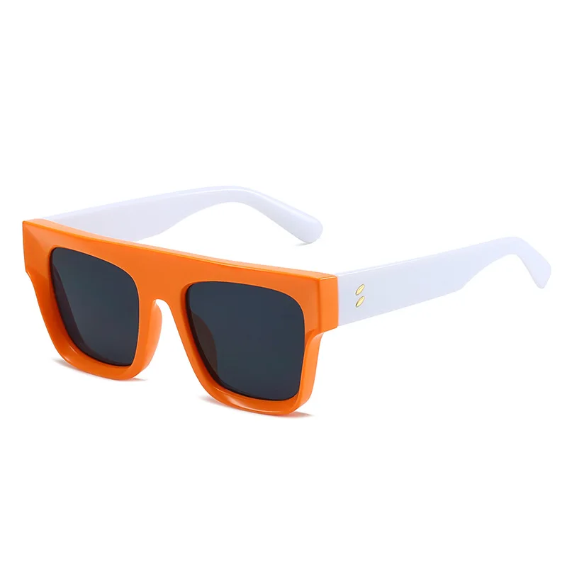 2025 Newest Flat Top Unisex Factory Sunglasses Stock Glasses Women Men Wholesale Black Square Shades Oversized Uv400 Sunglasses
