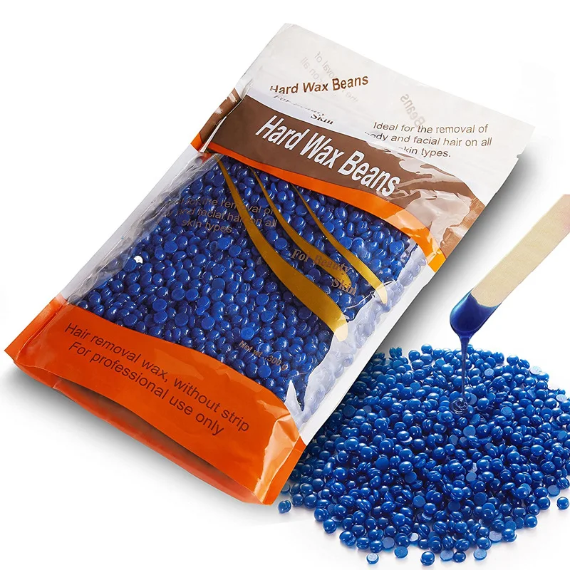 private label 100g 1000g melt wax warmer hard wax bean for personal bikini body hair removal care