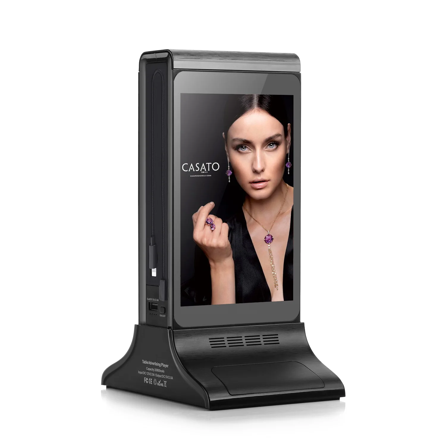 LCD Touch Screen Provide Remotely CMS Cloud Server Control Digital Display for Restaurant Advertising Player