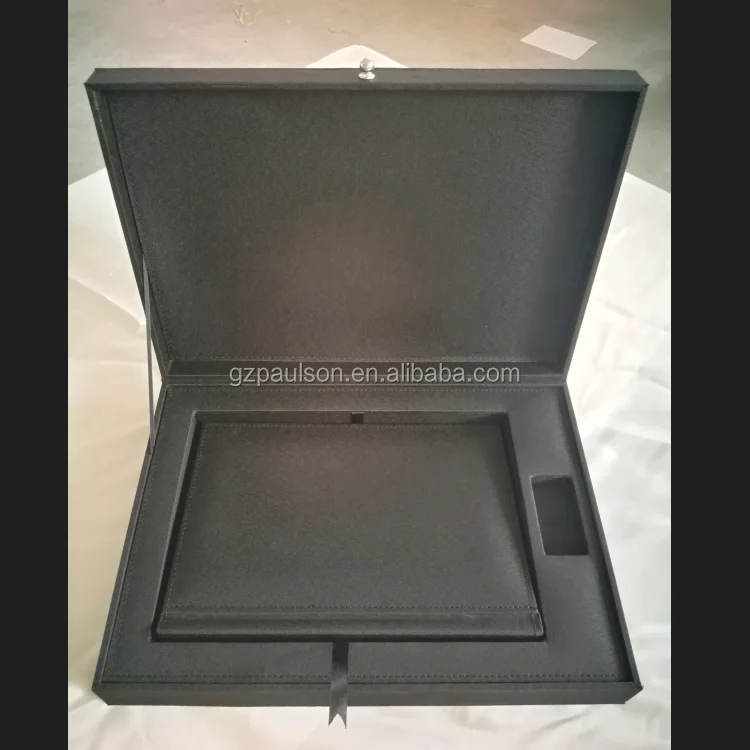 
A4 photo album cover+Usb hole+box 