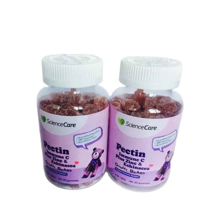 Pectin Immune C Plus Zinc &Echinacea Vitamin Gummy Bears Candy