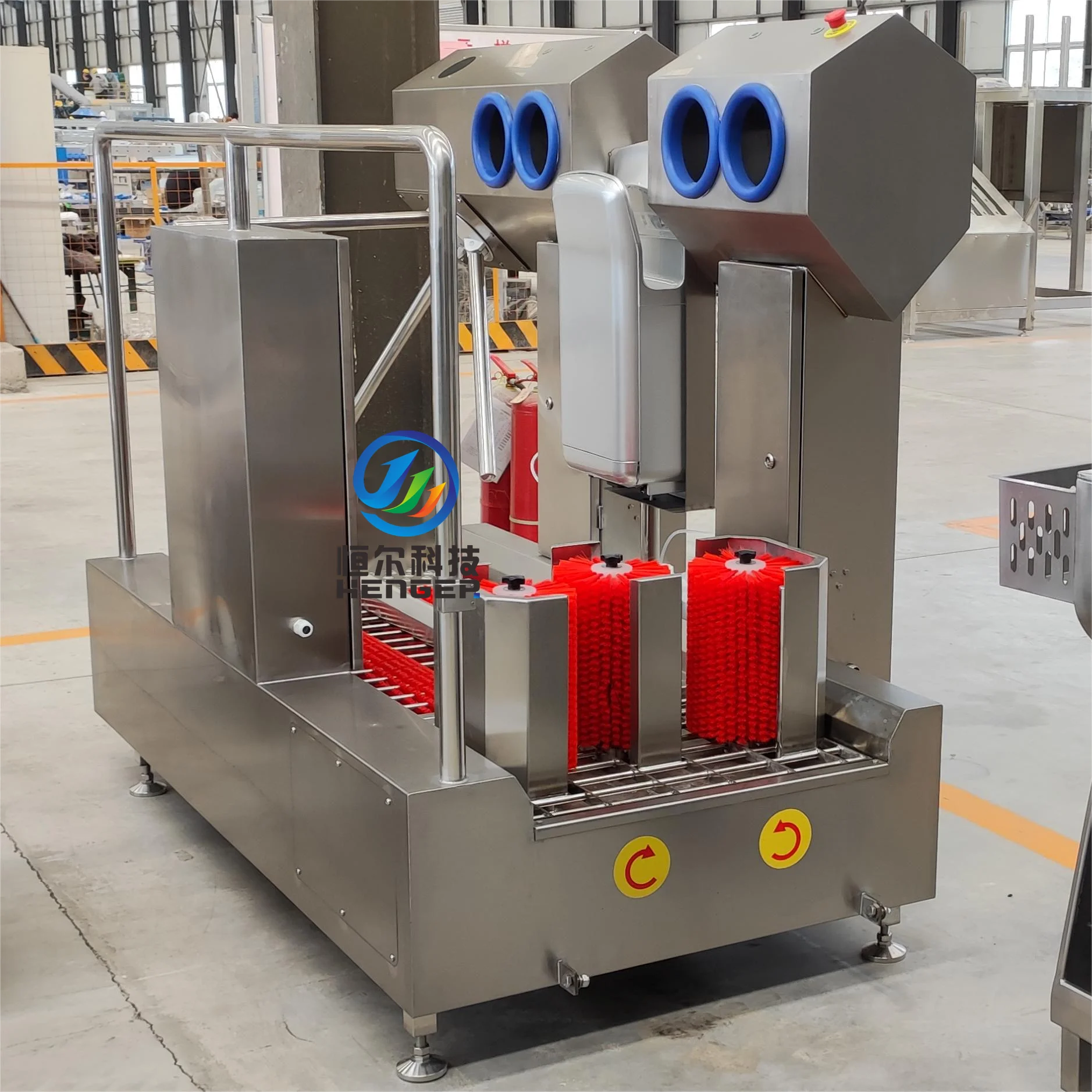 Compact Hygiene Station Industrial Shoe Sole Cleaning Machine Boot Washing Machine for Meat Factory