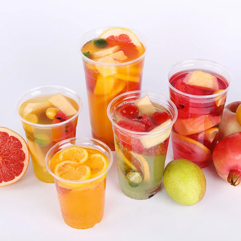 Одноразовая Пластиковая чашка 12 унций с купольными крышками из ПЭТ материала