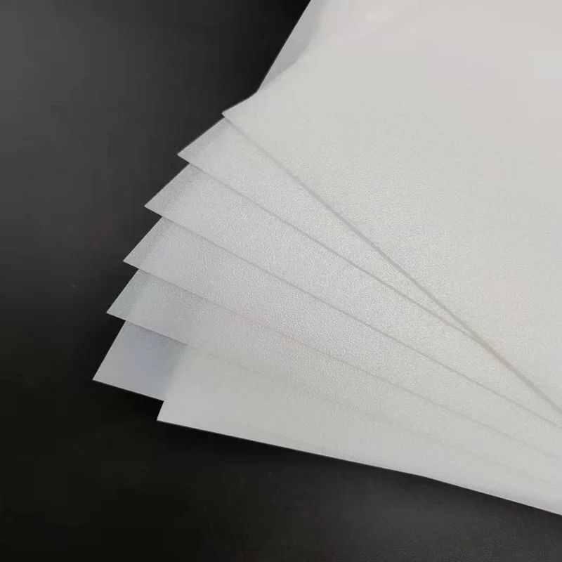 Round Frosted Cast Milky Matte PS Diffuser Replacement Sheet Led Lighting Diffusion Cover High Transmittance
