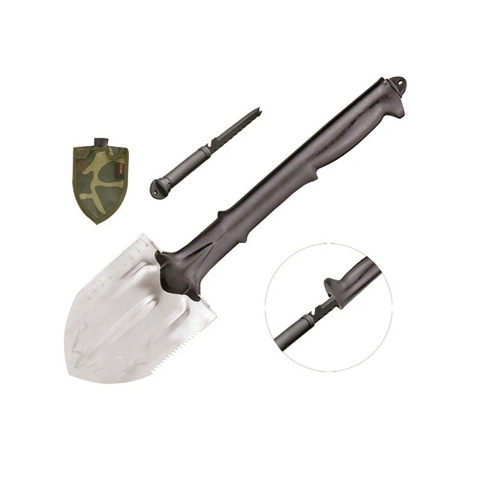 Outdoor Camping Fishing Sappers Shovel Multi-purpose Folding Shovel Steel Survival Spade