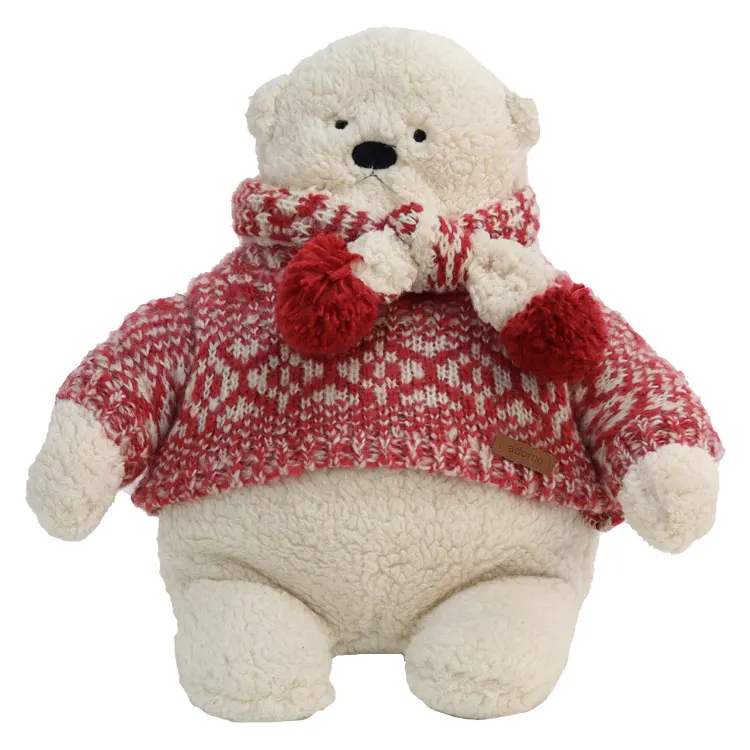 Stuffed Plush Polar Bear Baby Toy with Washable Cloth Super Soft Accept Customized Designs 86401' OEM Factory Wholesale White