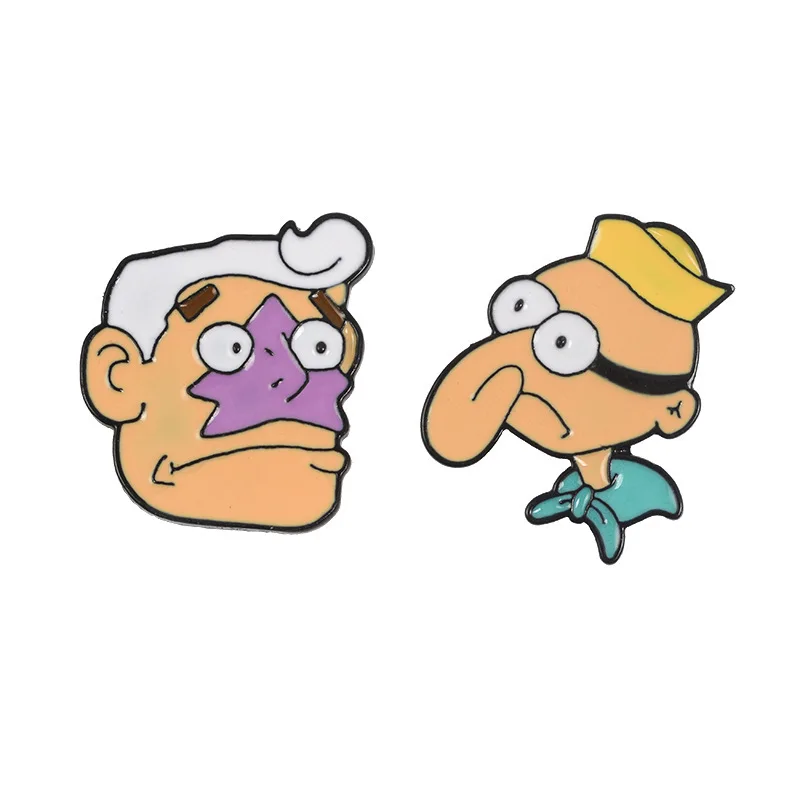 SpongeBob SquarePants character brooch cartoon sea superhero and ocean ranger drip oil brooch cute cartoon animation brooch