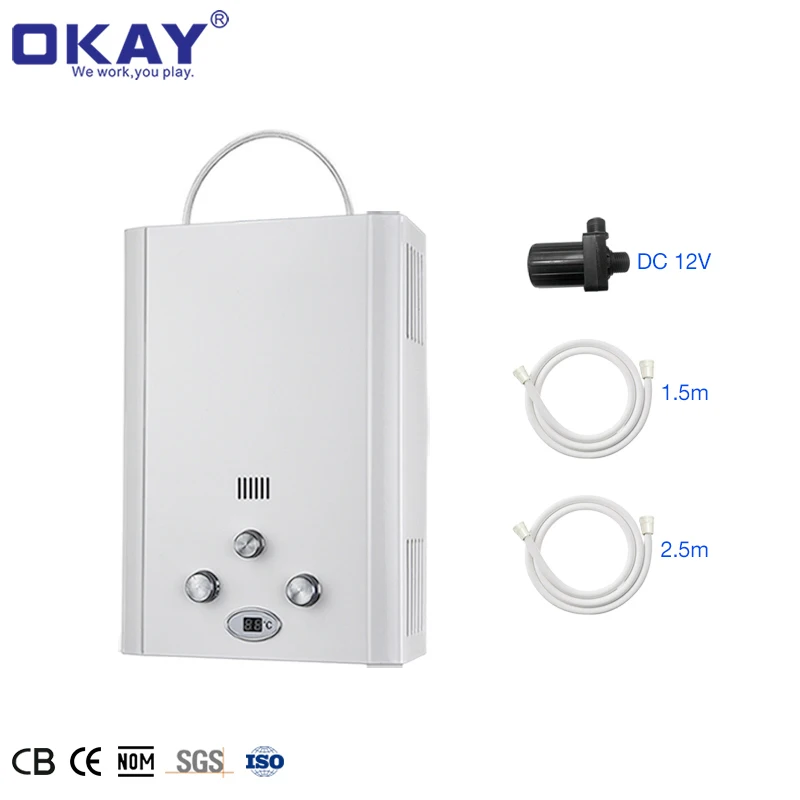 AGA Parking Gas Tankless Hotel Hot portable Water Heater Shower Hose INSTANT PORTABLE  gas water heater gas geyser