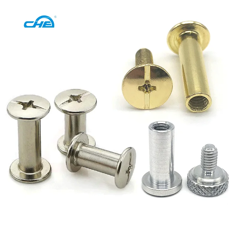 Brass Binder Screws Oem 304/316 M3 Stainless Steel Chicago Screw Rivets Decorative Sex Bolts