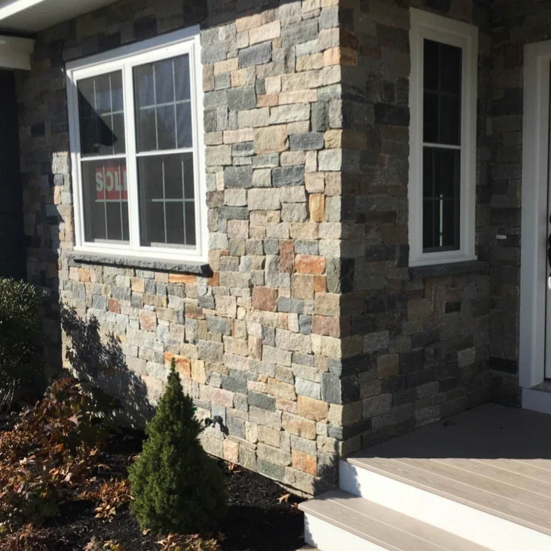 Yellow Loose Strips Wall Cladding Natural Stone Exterior Wall Stone Cladding Exterior Stone Veneer