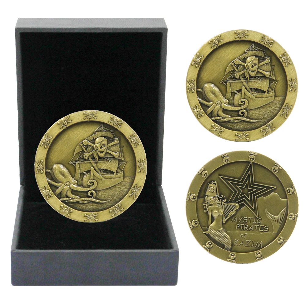  Wholesale Sale Metal Coin With Case Custom Gold Silver Commemorative Collection Challenge