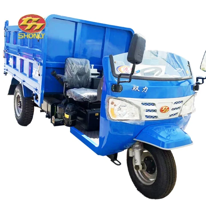 Factory Direct Sale Tricycle Agricultural Use for Cargo Transportation 2 Seats Diesel Engine Strong Power 3 Wheels Tricycle